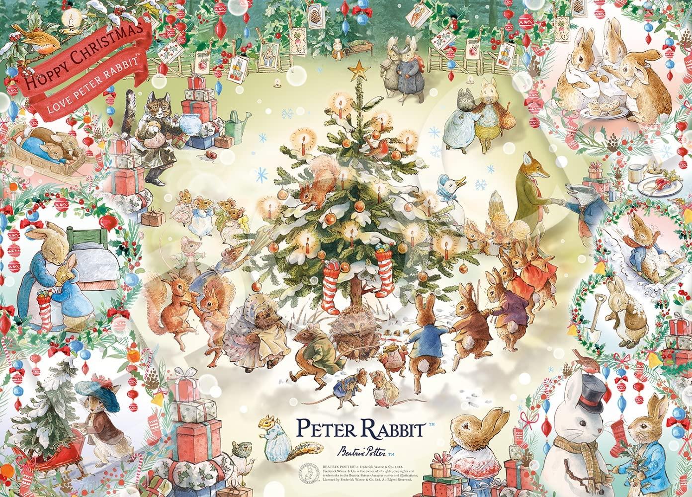 

Epoch 500-Piece Jigsaw Puzzle Peter Rabbit Hoppy Christmas Peter Rabbit™ (38x53cm) 06-514s with Glue, Spatula, and Score Ticket