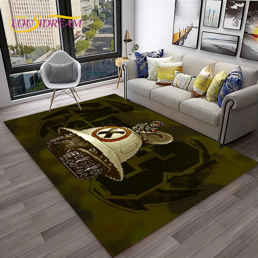 Cartoon Metal Slug Gamer Retro Game Carpet Rug for Home Living Room Bedroom Sofa Doormat Decor,kids Area Rug Non-slip Floor Mat