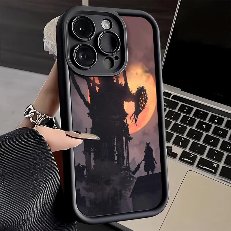 Phone Case for iPhone 17 Air 16E 15 16 Pro Max B-Bloodborne Game Cover 14 Plus 13 12 Mini Soft Shell Silicone Fundas
