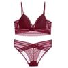 French Lace Lingerie Set, Women's Sexy Elegant Bra and Panty Set, Nylon Spandex