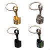 Car Engine Piston Style Keychain Keyring Zinc Alloy Auto Parts for Handbag Wallet