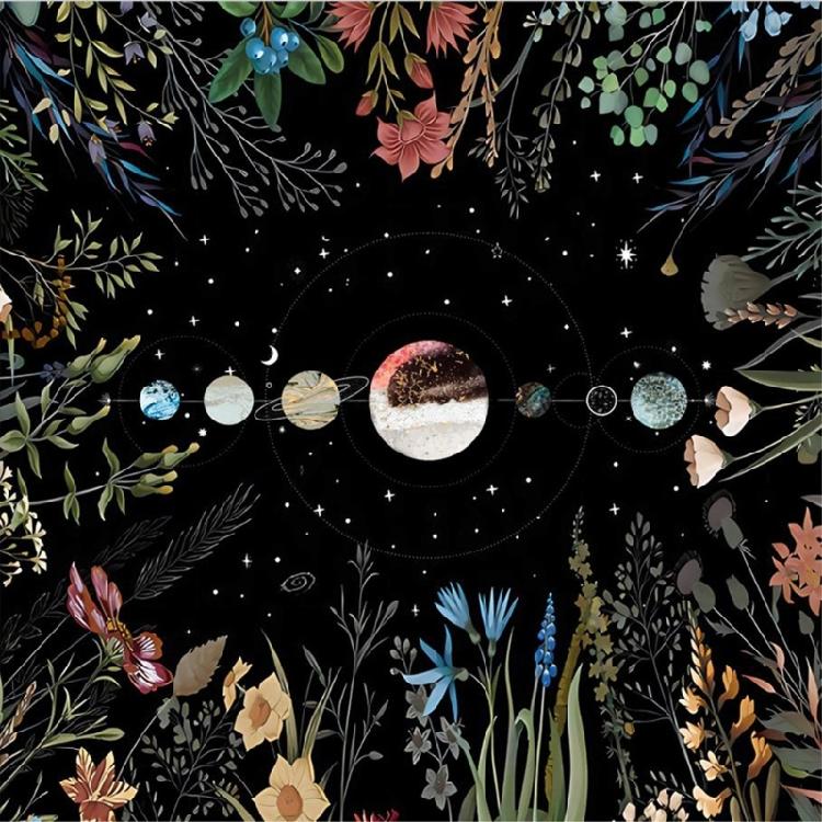 50x50/60x60/75x75cm Tarot Tablecloth Mat Divinations Board Game Oracles Card Pad