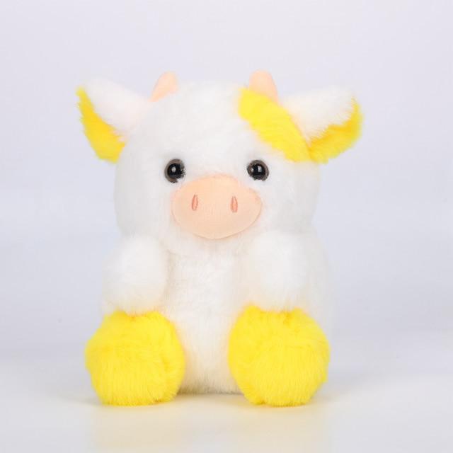 Kawaii Strawberry Cow Plush Toy for Children, Soft Doll, Multicolor Pillow, Holiday Gift, 20cm