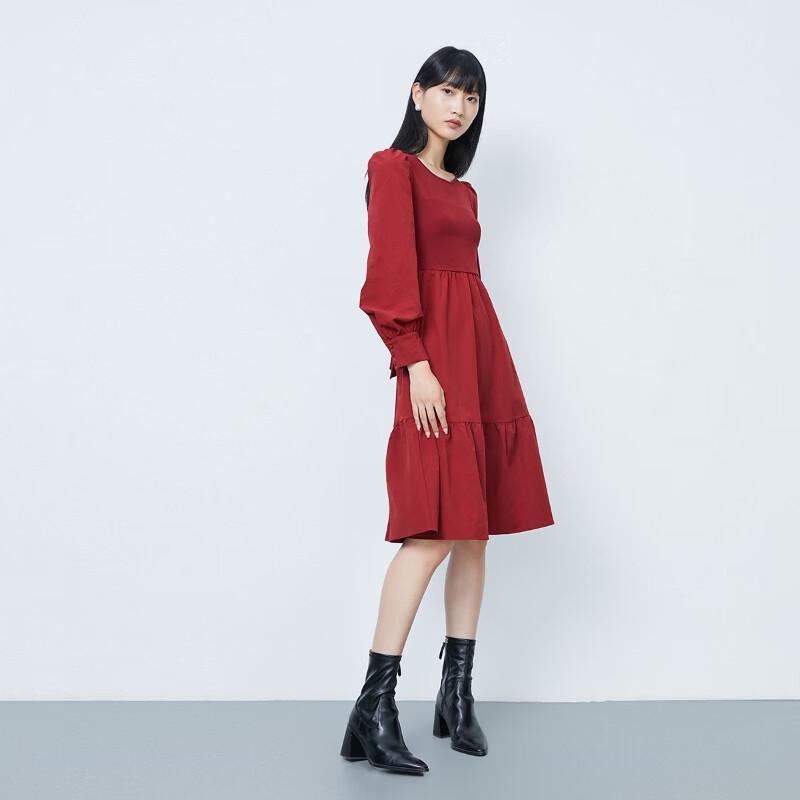 

VEROMODA Women s French Style Spliced Tie-Waist Princess Dress M