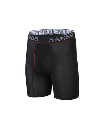 [Hanes] Comfort Flex Fit Boxer Brief (Mesh) Black X Red [Shipped from Korea] 100% Authentic