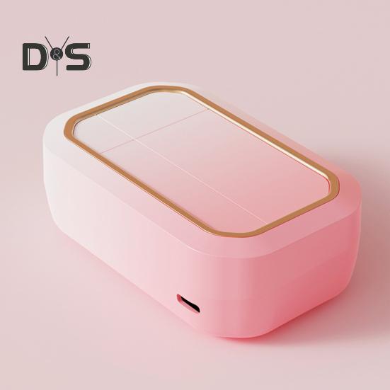 Ultrasonic Contact Lens Cleaner with 4 Timing Modes 360-degree High-Frequency Vibration USB Rechargeable Contact Lens Cleaner Machine