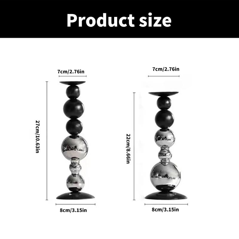 Iron Tapers Candle Holder Decorative Tall Candle Stand, Candlestick Holder for Wedding, Dining Table, Party Decoration