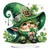 St. Patricks Day Fox Diamond Painting Tabletop Ornaments Kit Table Top Diamond Painting Ornament Kits Desktop Diamond Art Kits
