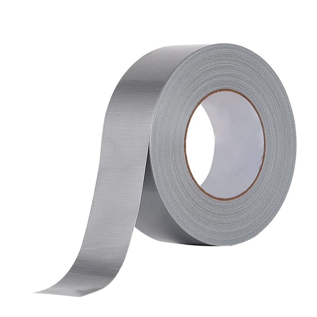 Silver Cloth Duct Tape Heavy Duty Waterproof No Residue Single Sided Adhesive Tape for Pipeline System 10m Length Width