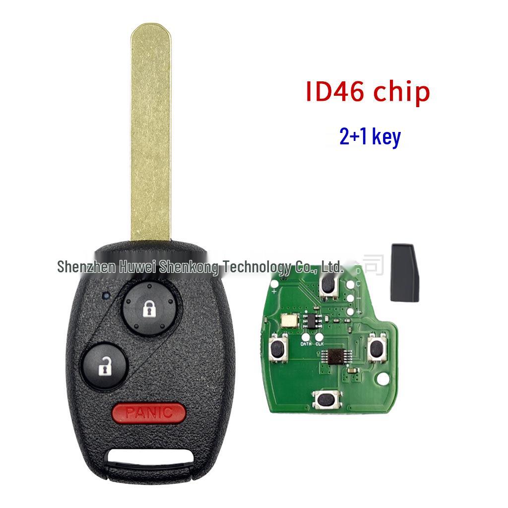Ceramic ID46 Remote Key for Honda: Compatible with 2, 3, and 4 Button Models (OUCG8D-380/82/84H-A)