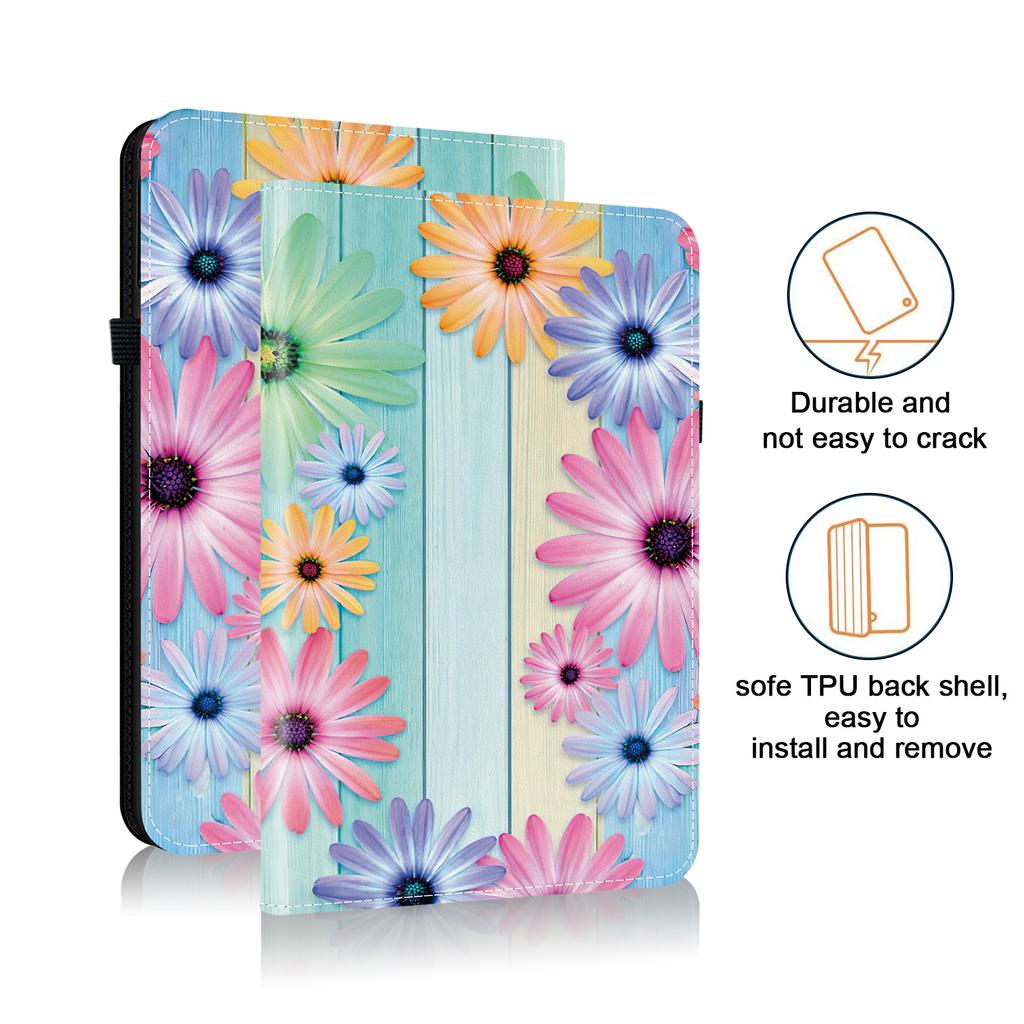 PU Leather Tablet Case for Apple iPad Air (2022)-11 Styles! Durable,with 2 Stand Slots,Pencil Holder & Card Slots,Flexible TPU Back Cover