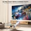 Mini Projector Projector Native 1080P 5G Wifi - 16:9 Bluetooth Full HD Home Cinema