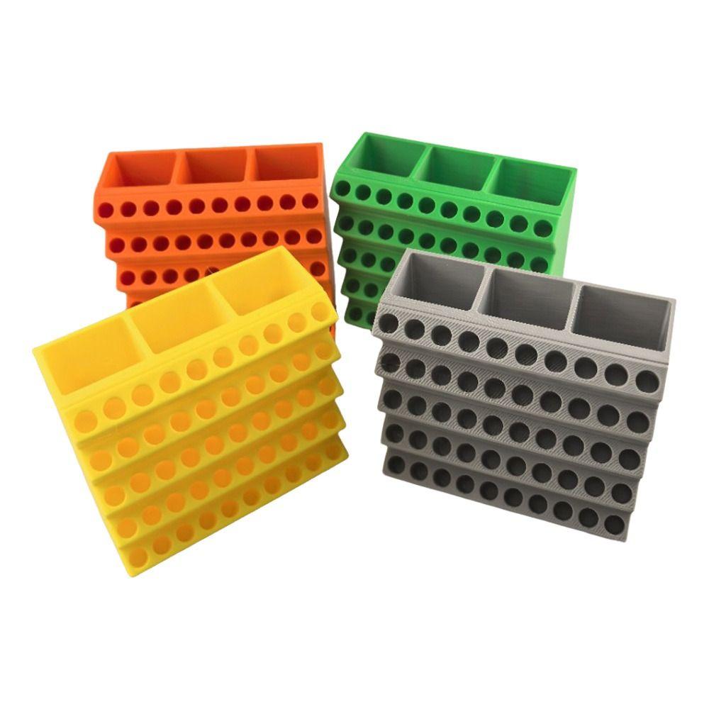 50 Holes Drill Bits Organizer Easy Storage Screwdriver Storage Rack Workshop