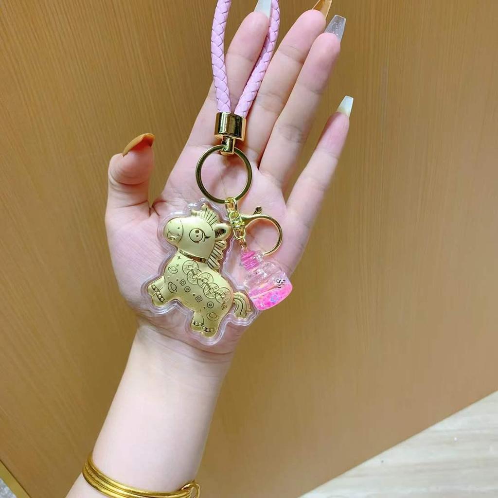 999 Feingold Glücksschloss Schlüsselanhänger & Handy-Anhänger Souvenir
