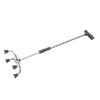 Adjustable Walking Cane with 4 Base Anti Slip Steel Tube Flexible Walking Stick Assistant for