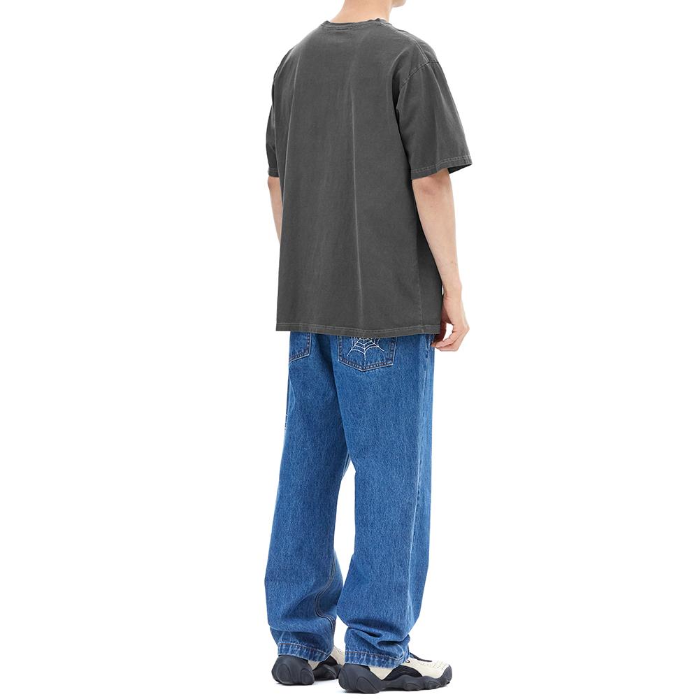 MAHAGRID Don’T Panic Pigment Tee Charcoal(Mg2Dmmt505A)