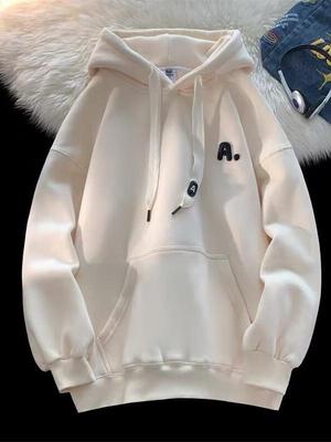 Unisex Trendy Long-Sleeve Hoodie - 2025 Autumn/Winter Fashionable Loose Fit with Letter Design