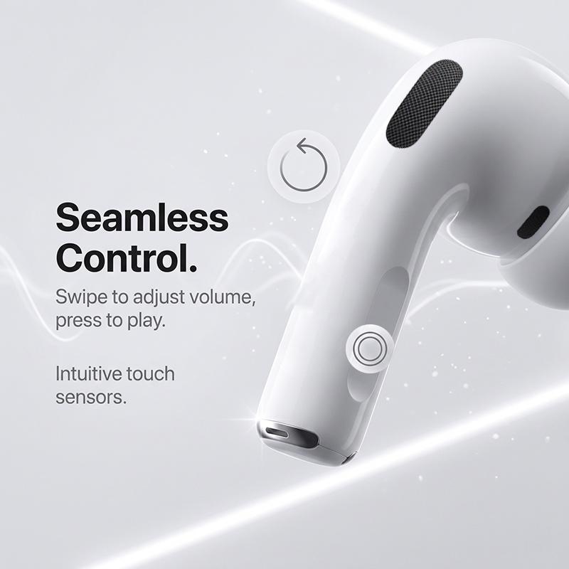 Auricolari Bluetooth Wireless AirPods Pro 3ª Generazione Cancellazione Attiva del Rumore Impermeabili IPX4 Audio Spaziale Controllo Touch Cuffie Per IOS Android