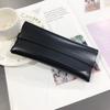 Fashion Sunglasses Case Travel Portable Leather Button Soft Bag Glasses Case White Sunglasses Storage Case