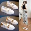 Fashion Little White Shoes Womens 2025 Summer New Soft-Soled Non-Slip Loafers Fashionable Versatile Casual Small Leather Shoes Women