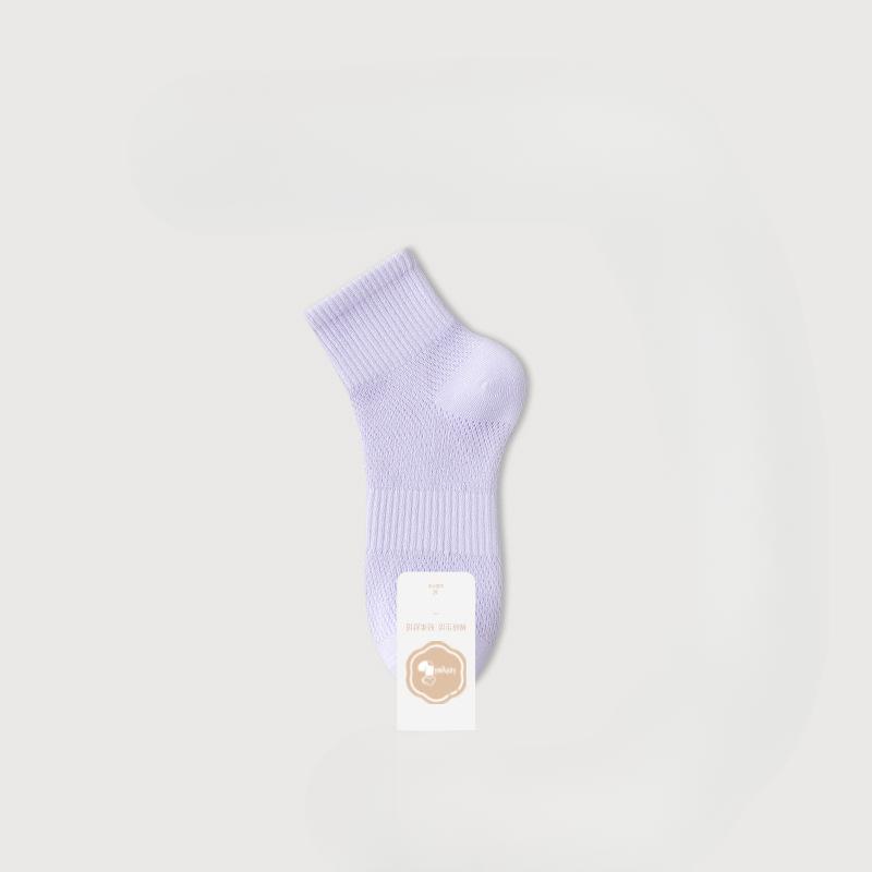 Female Summer Cotton Mesh Breathable Boneless Sports Tube Socks