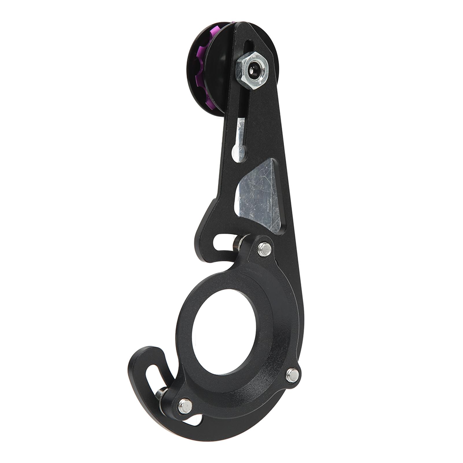 Bicycle Chain Guide Aluminum Alloy Bike Chain Stabilizer Tensioner with Adapter for Mountain Cycling