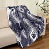 White Feather Blanket Aesthetic Soft Warm Throw Blanket Nap Blanket For Couch Sofa Office Bed Camping Travel Multipurpose Gift Blanket For All Season