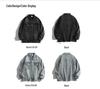 Autumn/Winter Retro American Lapel Denim Jacket - Loose Fit, High-End Workwear Style