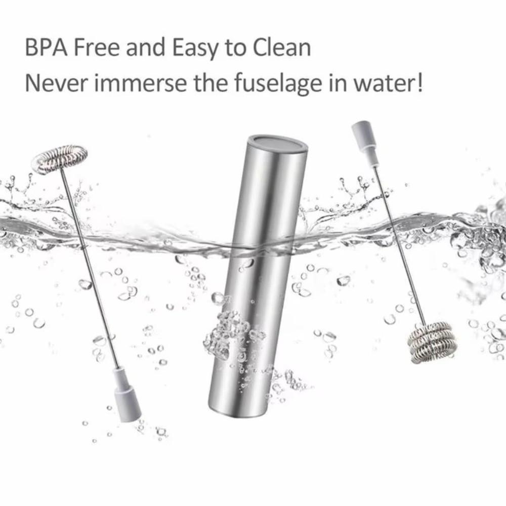 Portable Handheld Frother Stainless Steel Milk Foamer Drink Mixer Coffee Frother  Barista Use