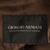 GIORGIO ARMANI Python Pattern Genuine Leather leather jacket 38 Brown Women Used