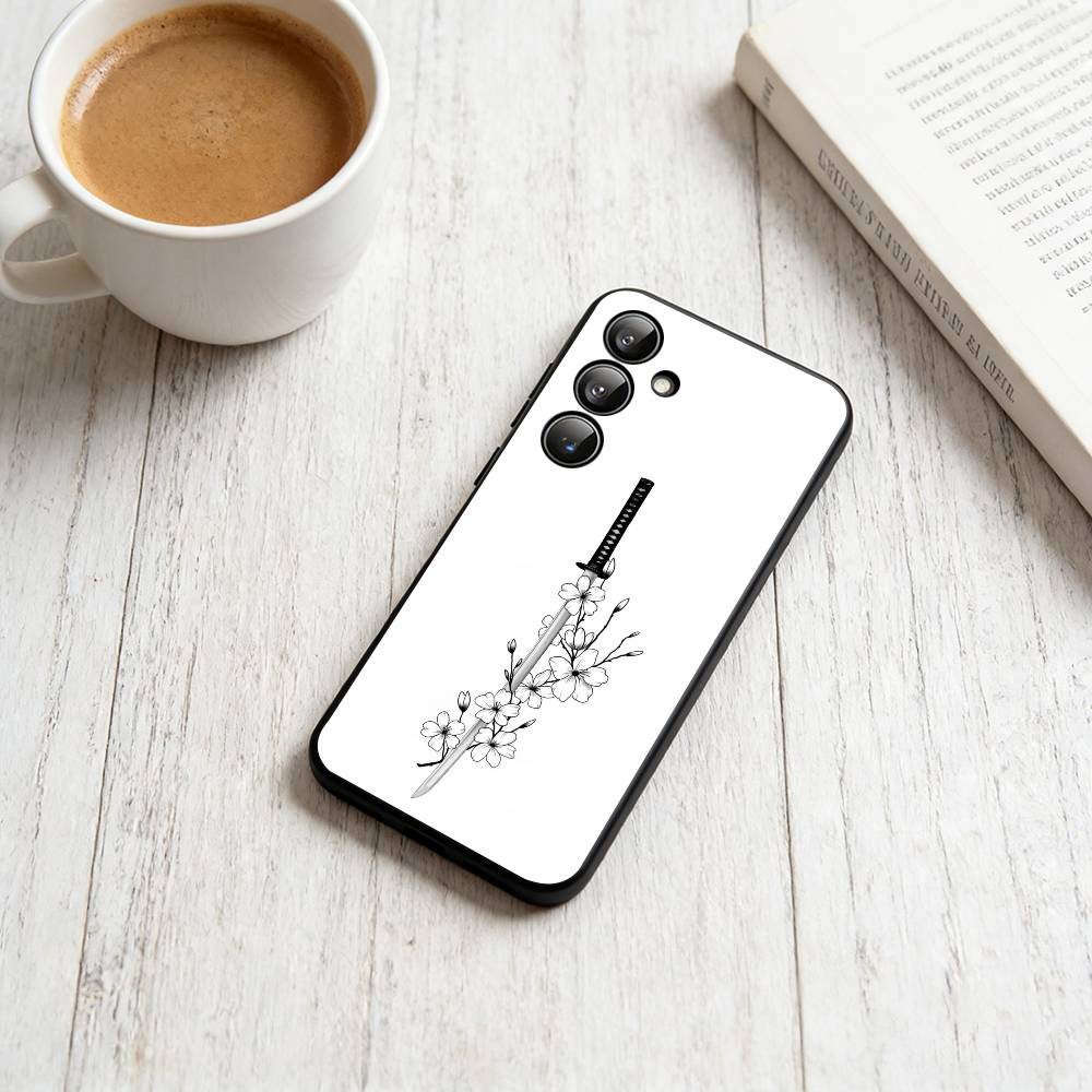 

K-Katana Phone Case For Samsung Galaxy A73,A72,A71,A70,A53,A52,A51,Soft Silicone Black Cover Samsung a22 5g