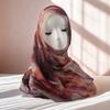 Floral Hijab Scarf Watercolor Islamic Turban Fashion Wraps Shawl  Women