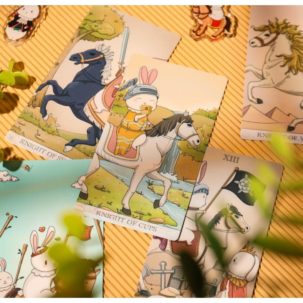 10,3 x 6 cm großes Sternenhase – kostenloses Cloud-Tarot-Deck mit 81 Karten. Folgen Sie dem Rider Waite System