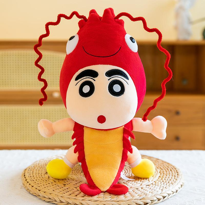 Creative Lobster Crayon Small New Doll Doll Funny Anime Peripheral Plush Toy Children's Sleeping Pillow Gift