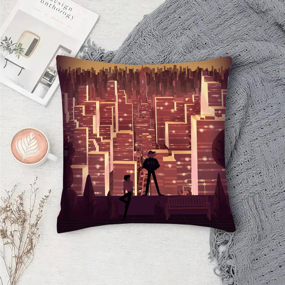 Anime BBanana Fish Pillow Case Fashion Square Pillowcase Bedroom Sofa Room Ins Decoration Leisure