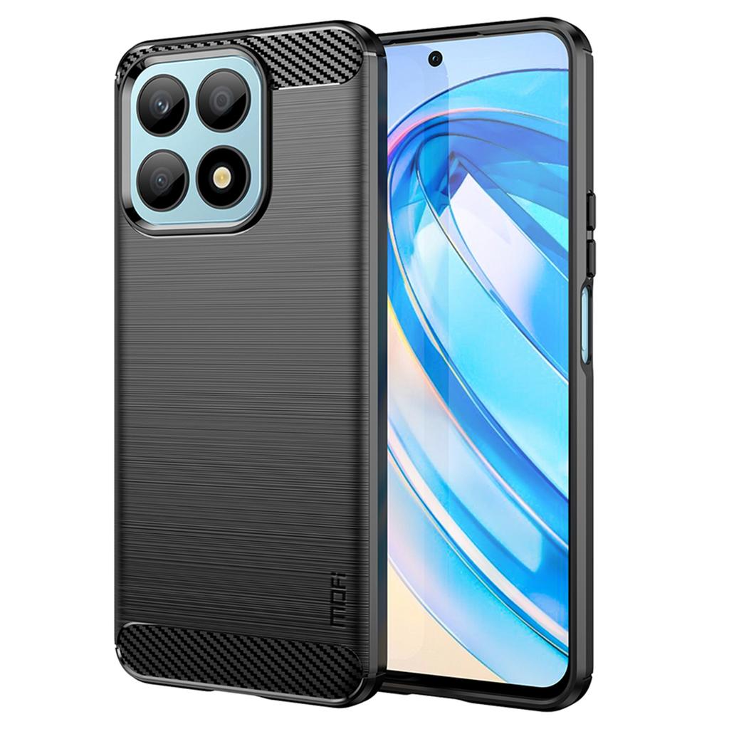 MOFI JK TPU Series-1 Protective Case for Honor X8a 4G TPU Cover Carbon Fiber Brushed Phone Shell
