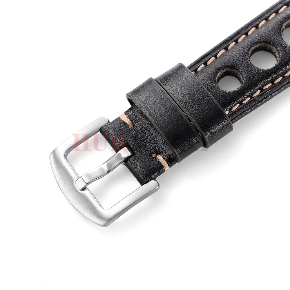Cowhide Watch Strap Bracelet Vintage Genuine Leather 20mm 22mm 24mm Watchband Women Men Fashion Watch Band Belt With Pin Buckle