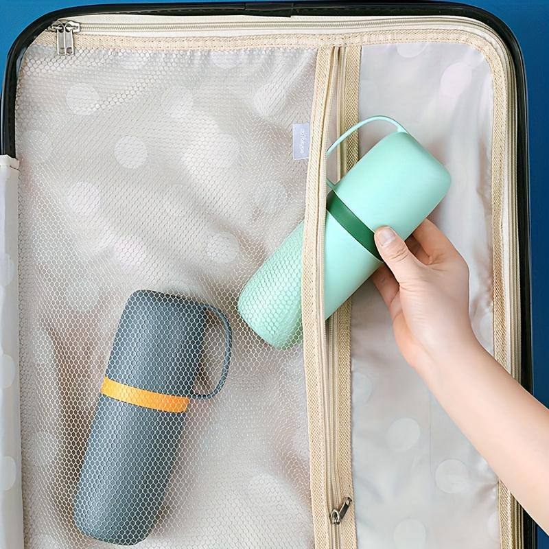 1pc Compact Travel Toothbrush Storage Box - Portable Storage Box with Toothpaste Container, Mouthwash Cup, and Sanitary Design