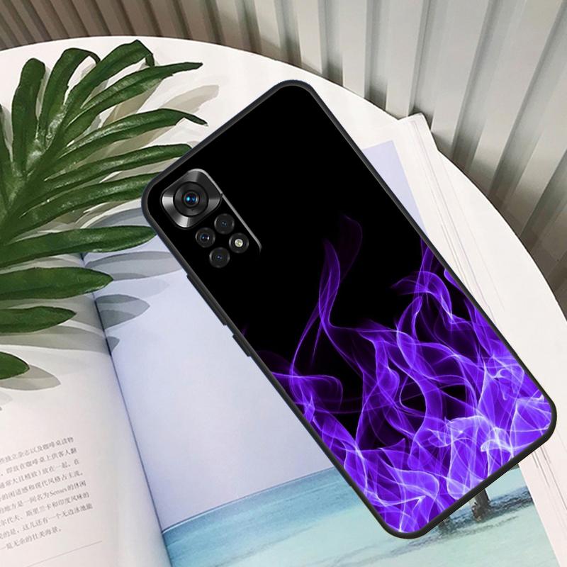 Blue Red Flame Fire Funda For Xiaomi Redmi Note 13 10 11 12 14 15 Pro Plus Case For Redmi 15C 12C 13C 14C 10C 15