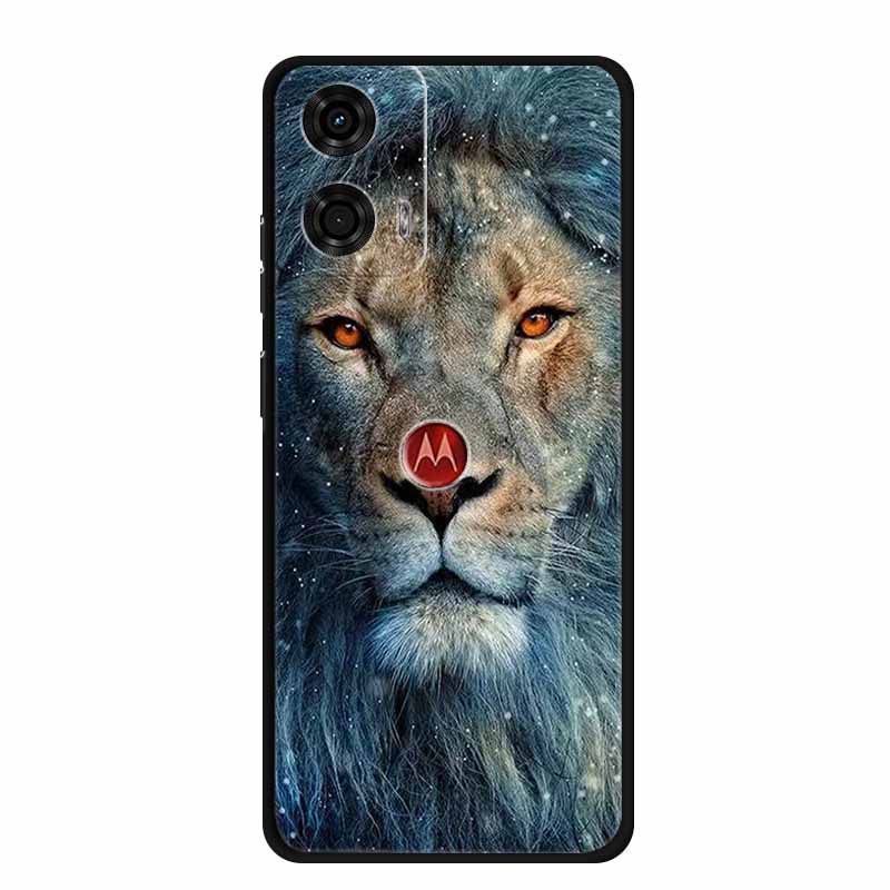 For Motorola G Stylus 5G 2024 Case TPU Animals Soft Silicone Phone Cases For Moto G Stylus 5G 2024 Wolf Protective Back Cover