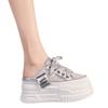 Indossare pantofole da donna con plateau 22 estate nuove sandali con altezza interna scarpe a muffin piccole in rete traspirante