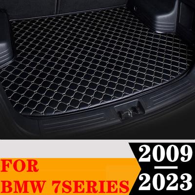 Sinjayer Voděodolná podložka do kufru auta AUTO Koberce do kufru Plochá strana Podložka pro nákladovou plošinu Vhodné pro BMW řady 7 2009 2010