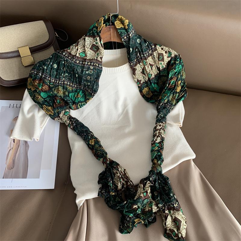 Luxury Brand Autumn Cotton Pashmina Shawl Lady Wrap Warm Winter Scarves Design Print Female Foulard Beach Stoles Scarf