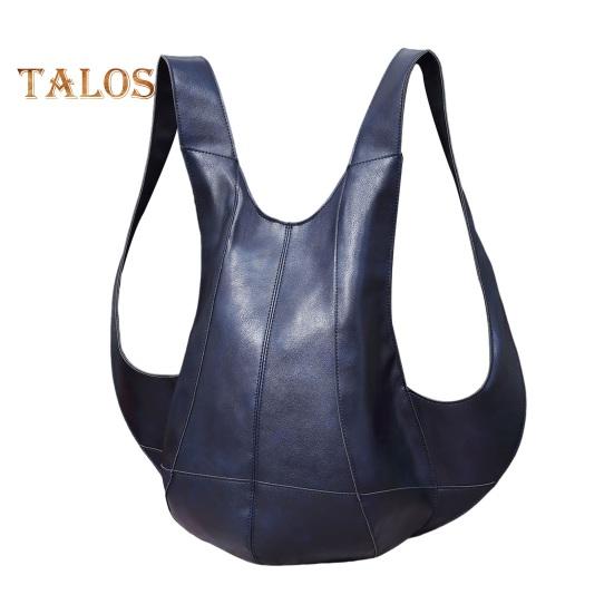 Plecak ze sztucznej skóry, wodoodporny, retro, jednolity kolor, szerokie paski na ramiona, kształt kamizelki, duża pojemność, torba redukująca obciążenie, do szkoły, pracy, podróży