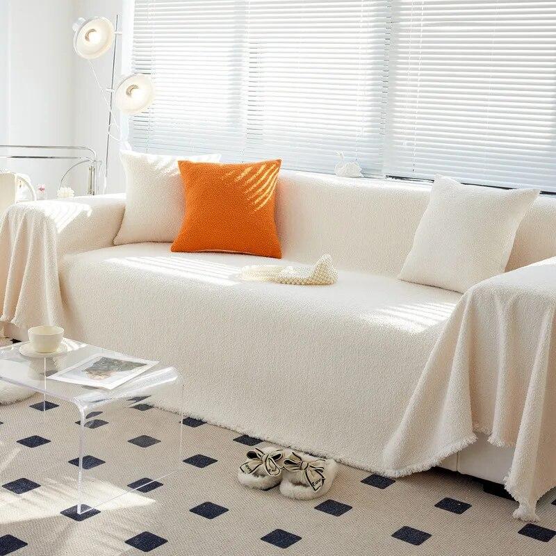 Осенне-зимнее плюшевое полотенце для дивана — фото 4