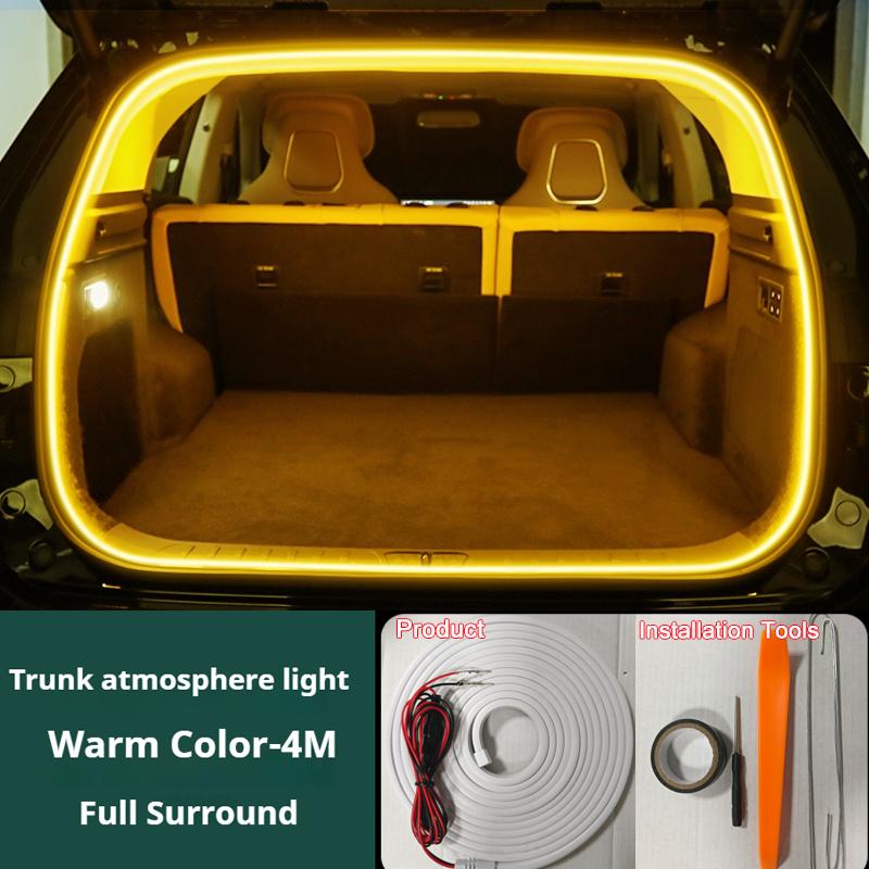 Car Trunk Lighting Fit For Mazda CX-9 Trunk Atmosphere Light Modified Light Bar Strip Decorative Lamp Car Interior Accessories