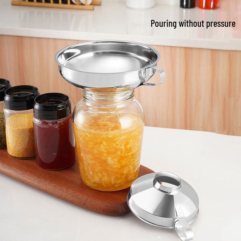 HPMILY Stainless Steel Wide Mouth Funnel Set