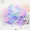 100pcs 5-8CM Small Fluffy Goose Feathers Dyed Colorful Swan Plume for Diy Carnival Party Decoration Craft Accessories