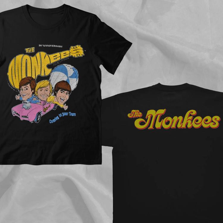 The Monkees Retro 80s Tour Black Double Sided T-Shirt M