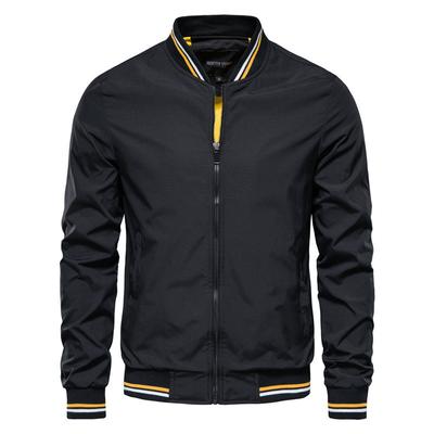 Büyük Beden Spor ve Boş Zaman Dik Yaka Ceket Erkek Beyzbol Üniforması Moda Trendi Erkek Ceketi